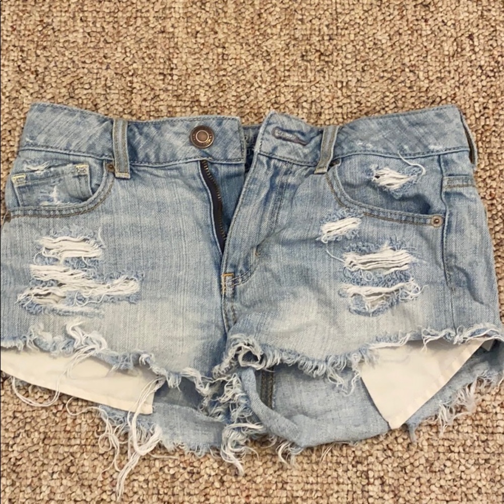 Ripped Jean shorts